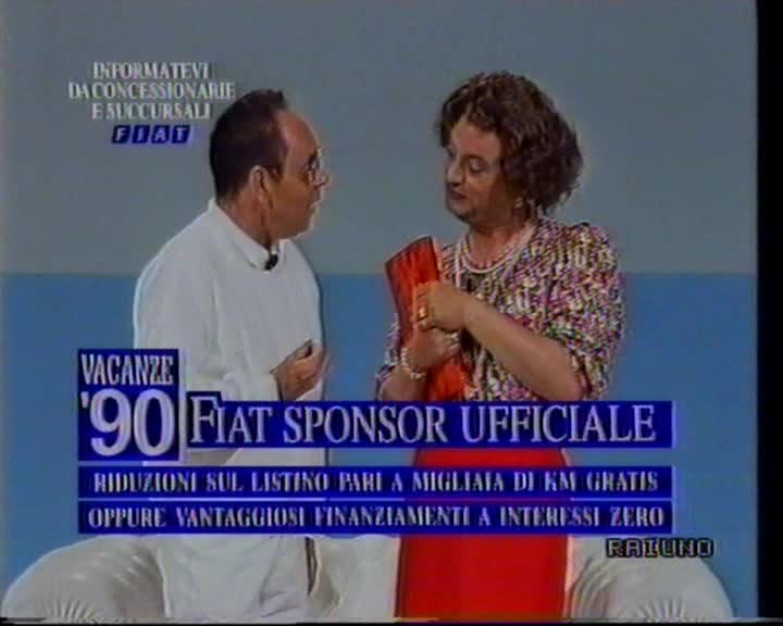Fiat Vacanze ’90 Con Gianni Boncompagni E Sig.Ra Coriandoli